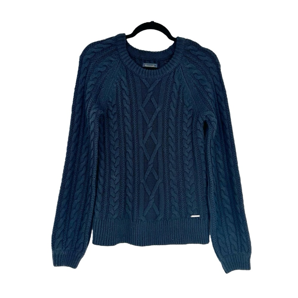 Abercrombie & Fitch Cable Knit Sweater Size S Womens Mens Unisex Vintage Y2K
